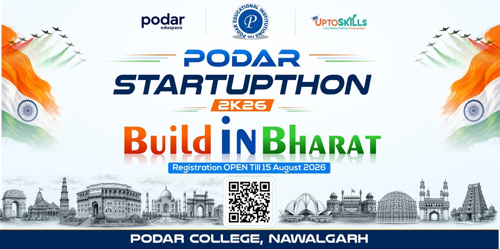 Podar Startupthon 2K26 — Build in Bharat